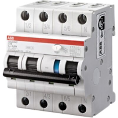 Jordfeilautomat 3p C 13A DS203NC C13/30mA 230V-IT ABB - 1623958 Jordfeilautomat 3p C 13A DS203NC C13/30mA 230V-IT ABB - 1623958
