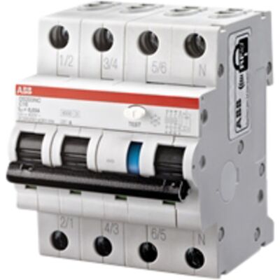 Jordfeilautomat 3p B 13A DS203NC B13/30mA 230V-IT ABB - 1623966 Jordfeilautomat 3p B 13A DS203NC B13/30mA 230V-IT ABB - 1623966