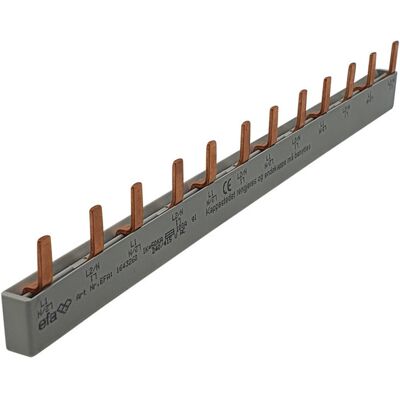 EFA Samleskinne stift S2/10 L1-L2 10mm² 12 mod - 1643260 EFA Samleskinne stift S2/10 L1-L2 10mm² 12 mod - 1643260