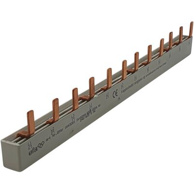 EFA Samleskinne stift S3/10 L1-L2-L3 10mm² 12 mod - 1643261 EFA Samleskinne stift S3/10 L1-L2-L3 10mm² 12 mod - 1643261