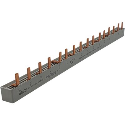 EFA Samleskinne stift S4/10 L1-N-L2-N-L3-N 10mm² 16 mod - 1643265 EFA Samleskinne stift S4/10 L1-N-L2-N-L3-N 10mm² 16 mod - 1643265