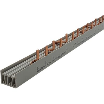 EFA Samleskinne stift S4/10 L1-N-L2-N-L3-N 10mm² 1m - 1643273 EFA Samleskinne stift S4/10 L1-N-L2-N-L3-N 10mm² 1m - 1643273