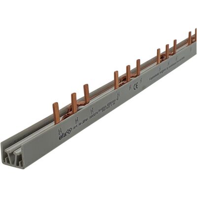 EFA Samleskinne stift S3/10 L1-L2-L3-space 18mm 10mm² 1m - 1643274 EFA Samleskinne stift S3/10 L1-L2-L3-space 18mm 10mm² 1m - 1643274