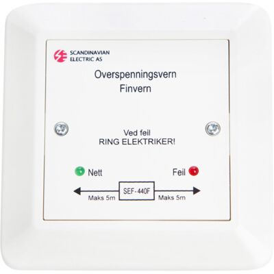 Function Overspenningsvern Finvern SEF-440F Montering i boks/kanal - 1661494 Function Overspenningsvern Finvern SEF-440F Montering i boks/kanal - 1661494
