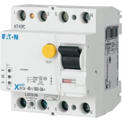 Eaton FRCDM-40/4/003-G/B+ Jordfeilbryter - 4P 40A 0,03A 240V Eaton FRCDM-40/4/003-G/B+ Jordfeilbryter - 4P 40A 0,03A 240V