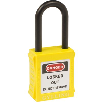 Gylling Teknikk Lockout hengelås KA Like Nøkler YL Gul - 1670529 Gylling Teknikk Lockout hengelås KA Like Nøkler YL Gul - 1670529