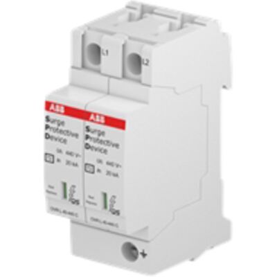 Overspenningsvern T2 2L 40-440 P QS - IT 2Pol ABB - 1672313 Overspenningsvern T2 2L 40-440 P QS - IT 2Pol ABB - 1672313