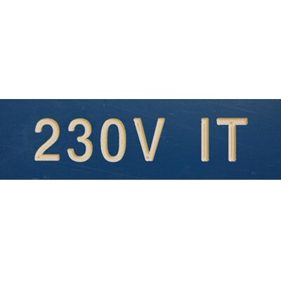 Cenika MERKESKILT 230V IT 25X80MM (BLÃ…) CV020220 - 1702323 Cenika MERKESKILT 230V IT 25X80MM (BLÃ…) CV020220 - 1702323
