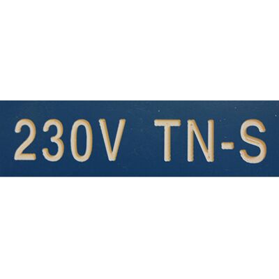 Cenika MERKESKILT 230V TN-S 25X80MM (BLÃ…) - 1702324 Cenika MERKESKILT 230V TN-S 25X80MM (BLÃ…) - 1702324