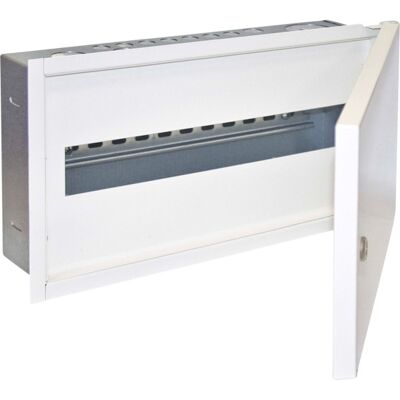 Stansefabrikken - Flexibox Mini Innfelt 10 moduler - W255xD100xH230 - 10 moduler - Elektrisk cabinet Stansefabrikken - Flexibox Mini Innfelt 10 moduler - W255xD100xH230 - 10 moduler - Elektrisk cabinet
