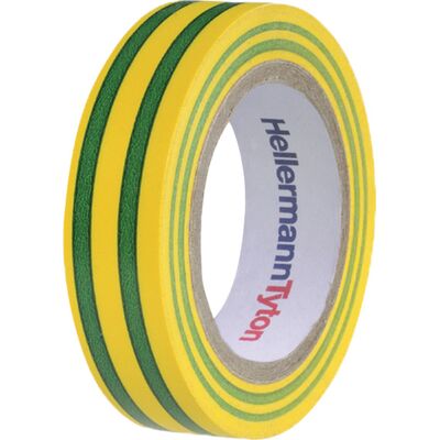 HellermannTyton Helatape Flex 1000 19mmx20m Gul/Grønn - 1800375 HellermannTyton Helatape Flex 1000 19mmx20m Gul/Grønn - 1800375