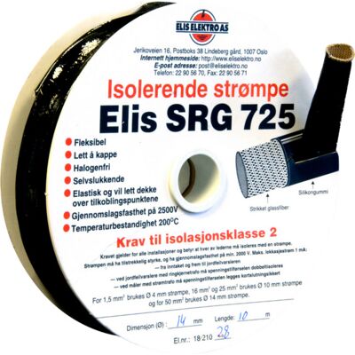 Elis Elektro Strømpe 10mm Sort SRG725 - 1821054 Elis Elektro Strømpe 10mm Sort SRG725 - 1821054