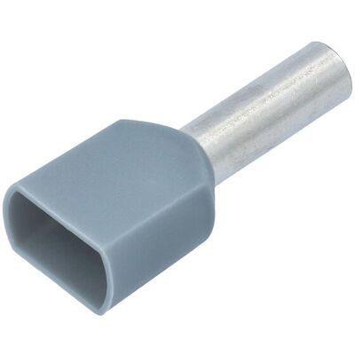 Nemiq Isolert dobbel endehylse 4.0mm2-12 Grå - 2043010 Nemiq Isolert dobbel endehylse 4.0mm2-12 Grå - 2043010