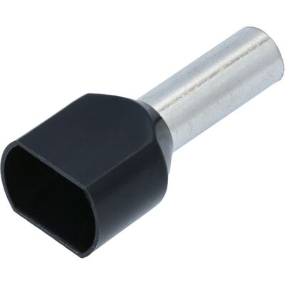 Nemiq Isolert dobbel endehylse 6.0mm2-14 Sort - 2043011 Nemiq Isolert dobbel endehylse 6.0mm2-14 Sort - 2043011