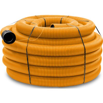 Infraplast DV Korrugert rør 50mm med tråd 50m Oransje - 2800763 Infraplast DV Korrugert rør 50mm med tråd 50m Oransje - 2800763