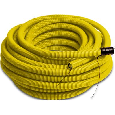 Infraplast DV Korrugert rør 50mm med tråd 50m Gul - 2800961 Infraplast DV Korrugert rør 50mm med tråd 50m Gul - 2800961