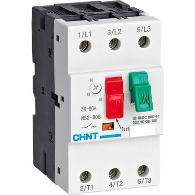 Chint Motorvernbryter NS2-80B 56 - 80 - 4101353 Chint Motorvernbryter NS2-80B 56 - 80 - 4101353