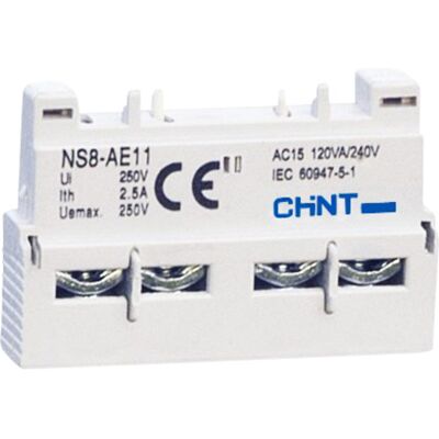 Chint NS8 HJELPEKONTAKT TOPP AE11 1NC/1NO - 4101355 Chint NS8 HJELPEKONTAKT TOPP AE11 1NC/1NO - 4101355