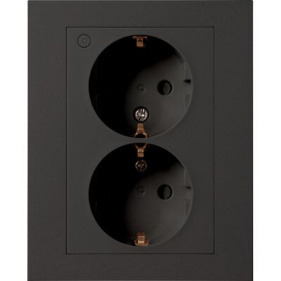 Connecte Zigbee Smart Stikk Dobbel Lav Sort - 4500991 Connecte Zigbee Smart Stikk Dobbel Lav Sort - 4500991