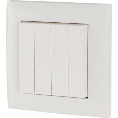 Eaton Trådløs 4-veis Lysbryter - 55mm, Hvit - Trådløs lysbryter Eaton Trådløs 4-veis Lysbryter - 55mm, Hvit - Trådløs lysbryter