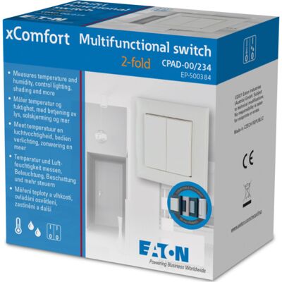 xComfort Modell 4560795 - Dobbelt flerfunksjonsbryter xComfort Modell 4560795 - Dobbelt flerfunksjonsbryter