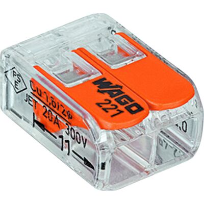 Wago 221-412 2-Leder Transparent 5stk - 59053 Wago 221-412 2-Leder Transparent 5stk - 59053