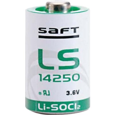 Batteri LS-14250 Lithium 3,6V 1/2AA SAFT - 6210200 Batteri LS-14250 Lithium 3,6V 1/2AA SAFT - 6210200