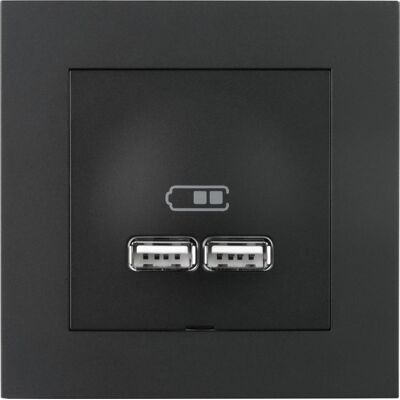 Elko Plus USB lader 2,1A I Sort - 6630079 Elko Plus USB lader 2,1A I Sort - 6630079