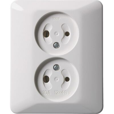 Elko Stikkontakt Dobbel Innfelt 12V - 6910402 Elko Stikkontakt Dobbel Innfelt 12V - 6910402