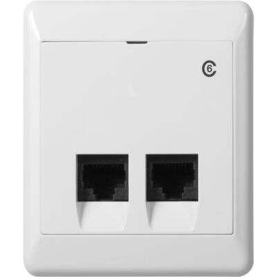 RS Nordic - RS16/MOD - 2X8 CAT6 - Modul for vegg RS Nordic - RS16/MOD - 2X8 CAT6 - Modul for vegg