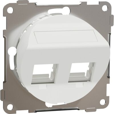 Elko One Sentralplate 2x UNI skrå Renhvit - 6949930 Elko One Sentralplate 2x UNI skrå Renhvit - 6949930