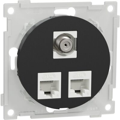 Elko One Moduluttak 2x8 Kat 6 UTP & 1F/F - Moderne Design Elko One Moduluttak 2x8 Kat 6 UTP & 1F/F - Moderne Design