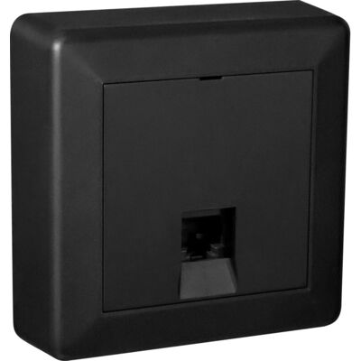 Lanse Modularkontakt 1xKat.6 UTP PÃ¥vegg Sort NCS - 6970088 Lanse Modularkontakt 1xKat.6 UTP PÃ¥vegg Sort NCS - 6970088