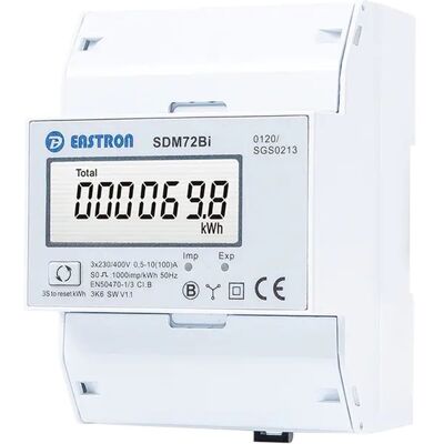 Eastron MÃ¥ler SDM72Bi 3P/3+N IT/TT/TN direkte MID 100A - 8200208 Eastron MÃ¥ler SDM72Bi 3P/3+N IT/TT/TN direkte MID 100A - 8200208