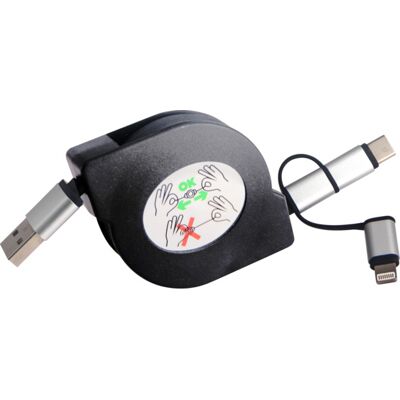J&EL Ladekabel USB 1 meter Sort - 89980 J&EL Ladekabel USB 1 meter Sort - 89980
