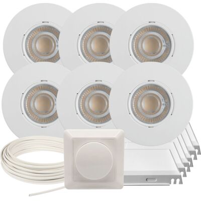 J&EL Downlightpakke Alna Hvit 6 pk - 90171 J&EL Downlightpakke Alna Hvit 6 pk - 90171