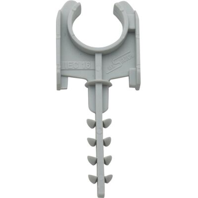 Schnabl AKS 16 Rørfeste for 16mm rør Grå 5 pk - 91556 Schnabl AKS 16 Rørfeste for 16mm rør Grå 5 pk - 91556