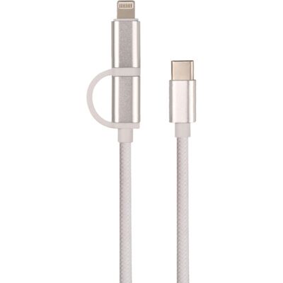 J&EL - 93106 - 2-in-1 USB-C/Lightning - 1 m - Kabel J&EL - 93106 - 2-in-1 USB-C/Lightning - 1 m - Kabel