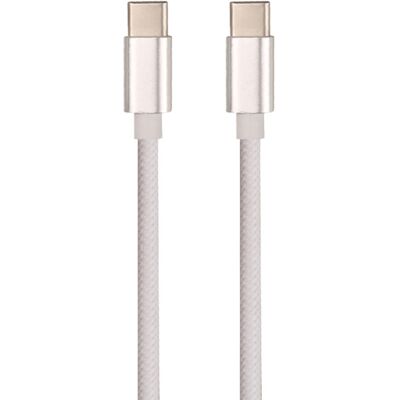 J&EL Ladekabel USB-C til USB-C 1m hvit - 93108 J&EL Ladekabel USB-C til USB-C 1m hvit - 93108