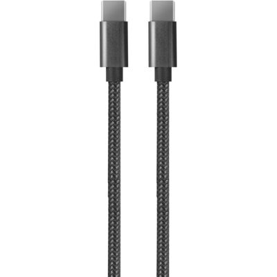 J&EL Ladekabel USB-C til USB-C 1m sort - 93109 J&EL Ladekabel USB-C til USB-C 1m sort - 93109