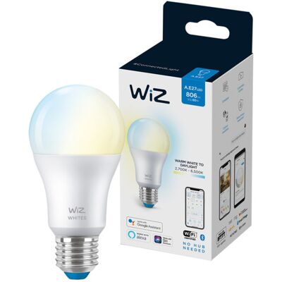 WiZ Lyskilde WA 8,5W A60 E27 WiFi - 60401 WiZ Lyskilde WA 8,5W A60 E27 WiFi - 60401
