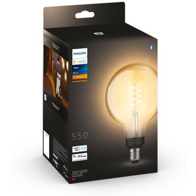 Philips Hue W Lyskilde 7.2W Fil G125 E27 - 60742 Philips Hue W Lyskilde 7.2W Fil G125 E27 - 60742