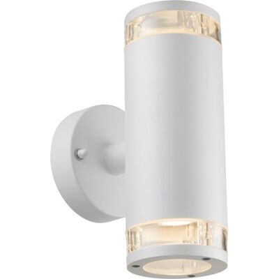 Namron Soto vegglampe dobbel GU10 hvit - 3234666 Namron Soto vegglampe dobbel GU10 hvit - 3234666