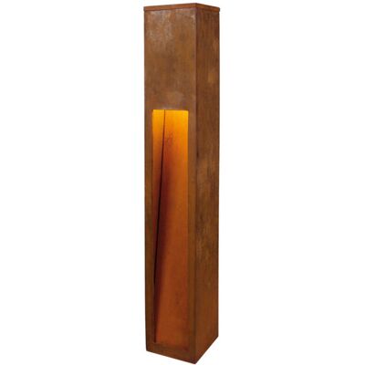 SLV RUSTY SLOT 80 - Utendørslampe - Rustfritt stål, 12x12x80cm SLV RUSTY SLOT 80 - Utendørslampe - Rustfritt stål, 12x12x80cm