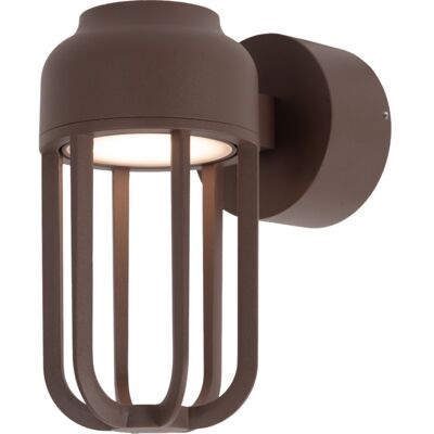 Lucide Wells vegglampe inn/utendørs Ø 10 cm 1x8W IP54 brun - 92287 Lucide Wells vegglampe inn/utendørs Ø 10 cm 1x8W IP54 brun - 92287