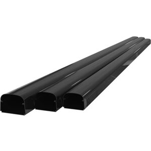 GrøntKlima AS Optima T Montasjekanal T75 75 x 56mm Sort 2m - 70015 GrøntKlima AS Optima T Montasjekanal T75 75 x 56mm Sort 2m - 70015