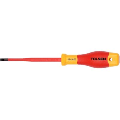 Tolsen Skrutrekker Slim VDE 1000V Spor 3.0X100 - 92962 Tolsen Skrutrekker Slim VDE 1000V Spor 3.0X100 - 92962