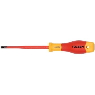 Tolsen Skrutrekker Slim VDE 1000V Spor 4.0X100 - 92963 Tolsen Skrutrekker Slim VDE 1000V Spor 4.0X100 - 92963