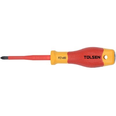 Tolsen Skrutrekker Slim VDE 1000V PZ1 X80 - 92966 Tolsen Skrutrekker Slim VDE 1000V PZ1 X80 - 92966