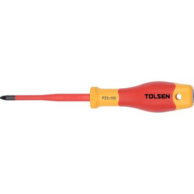 Tolsen Skrutrekker Slim VDE 1000V PZ2 X100 - 92967 Tolsen Skrutrekker Slim VDE 1000V PZ2 X100 - 92967